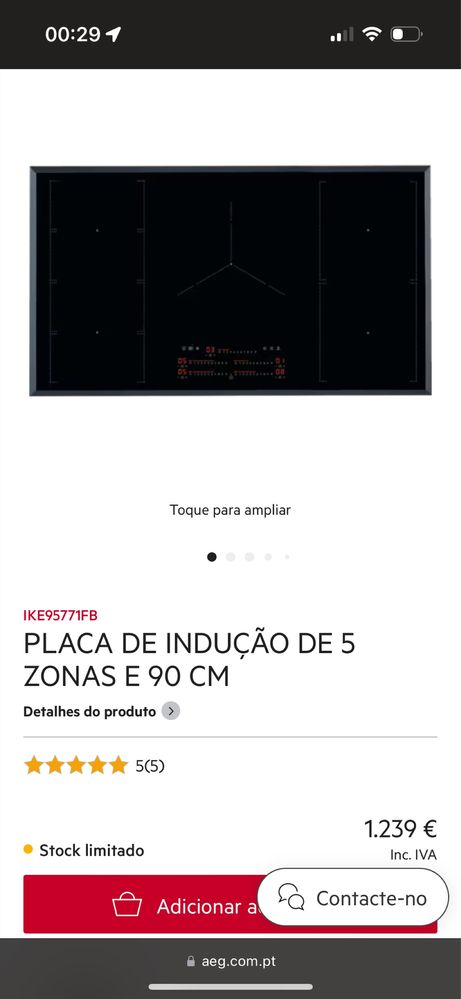 Placa de inducao aeg