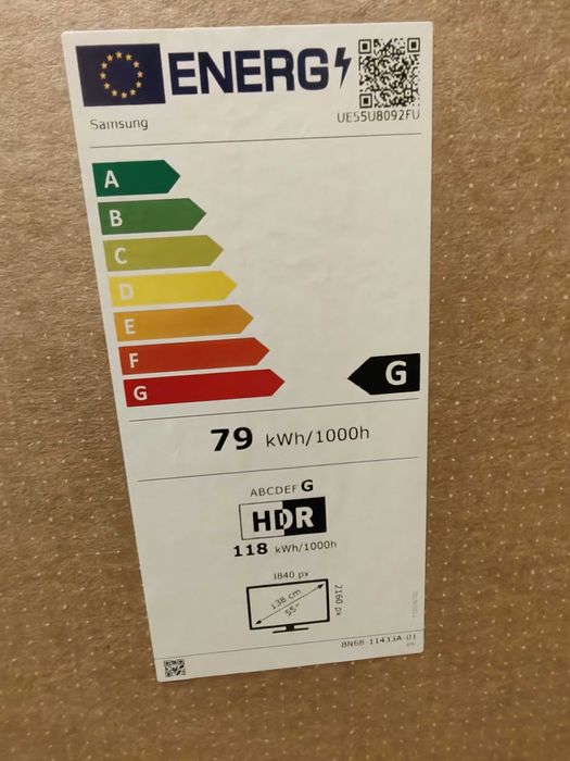 Telewizor Samsung UE55U8092FU 55" LED 4K Tizen DVB-T2 NOWY OKAZJA