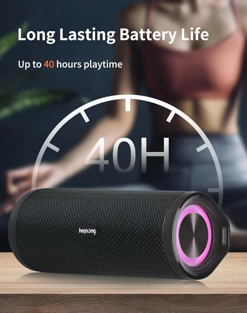 Głośnik HeySong bluetooth speaker portable. Water proof