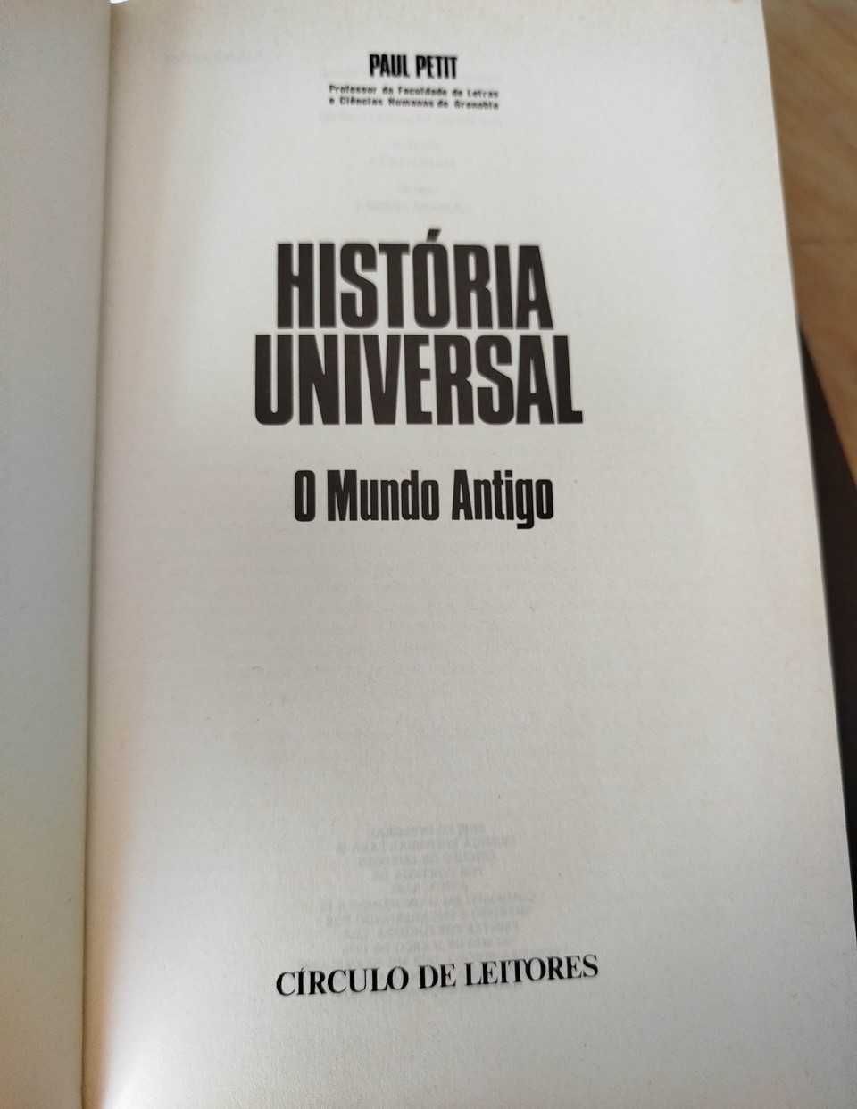 História Universal (4 Volumes) Circulo de Leitores