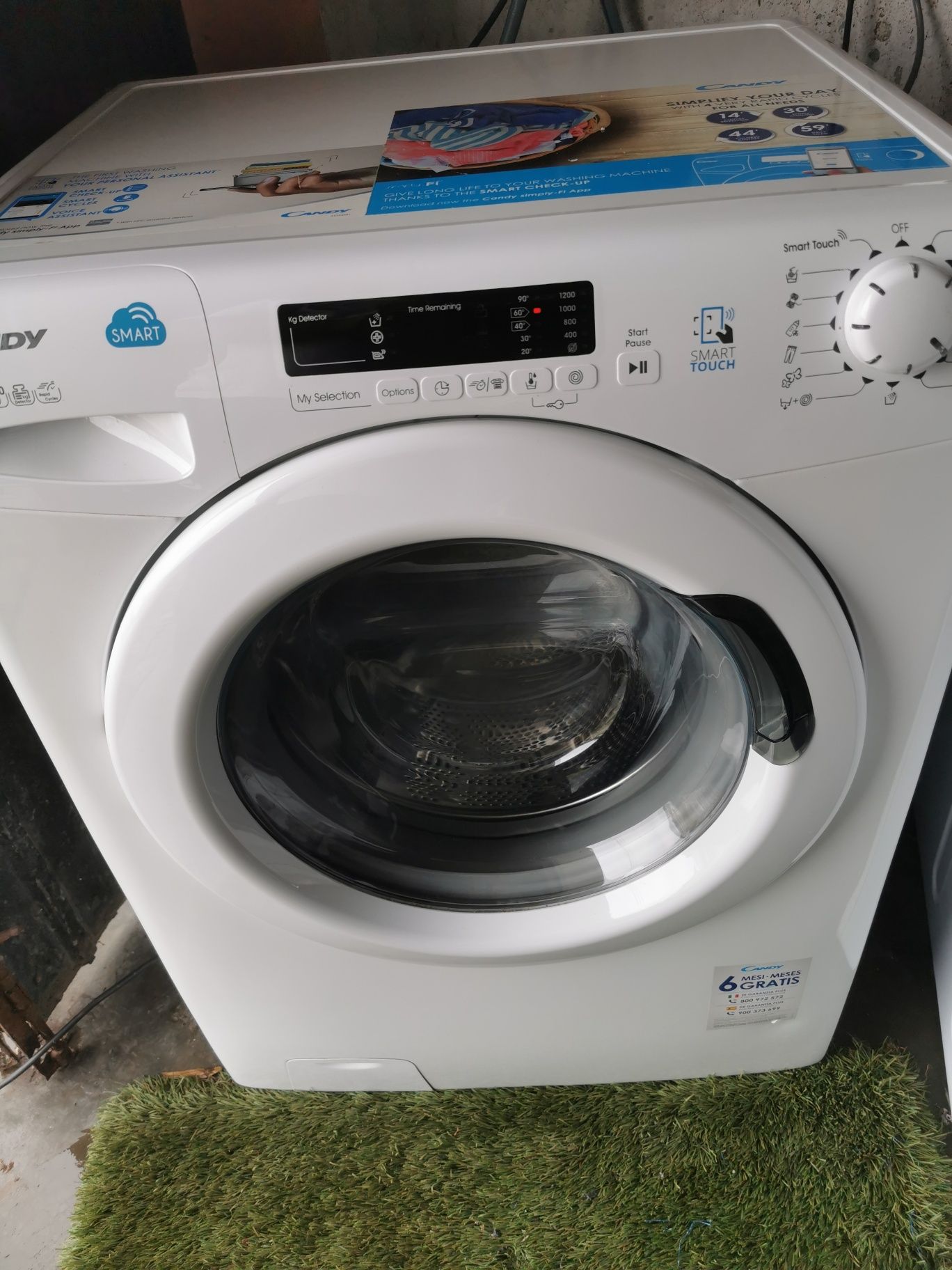 Máquina de lavar roupa candy 7kg 1200rpm faço entrega