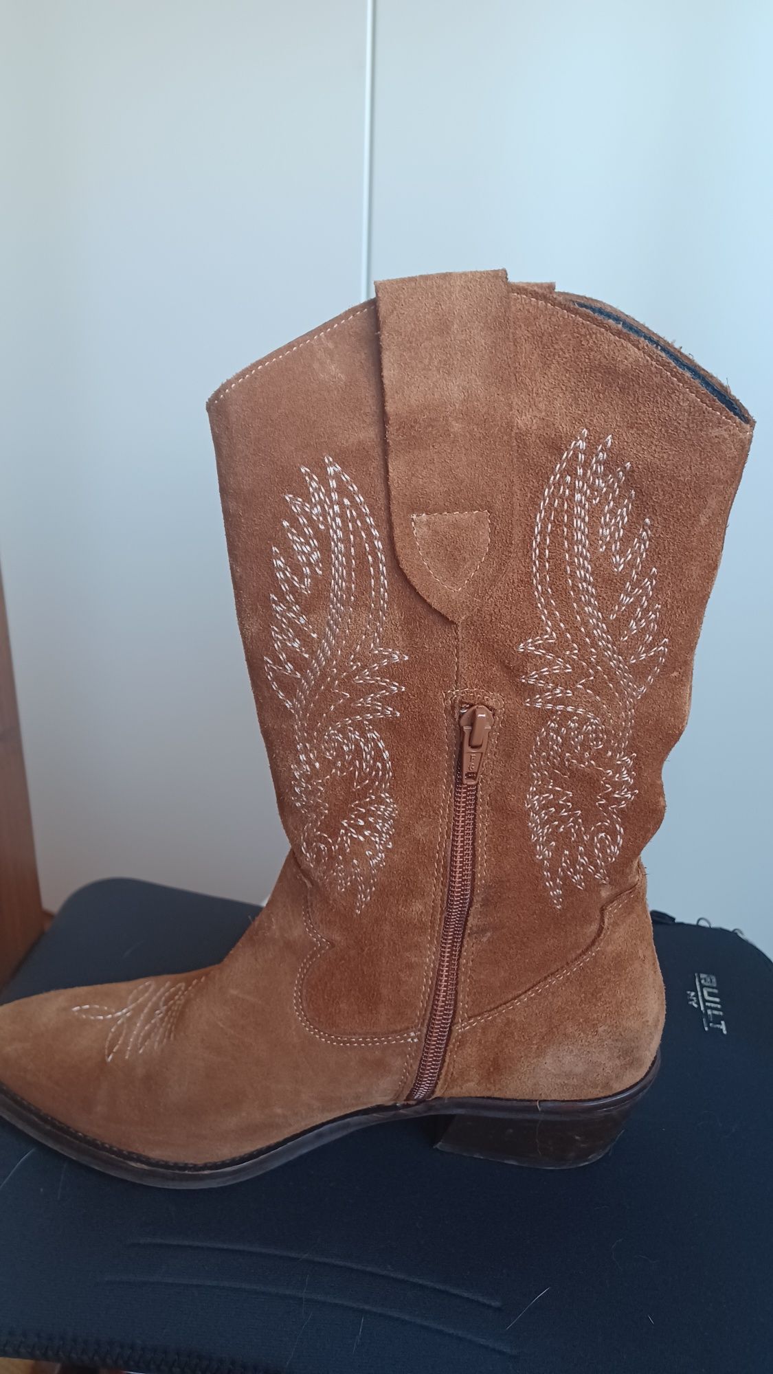 Botas cowboy pespontos Haity