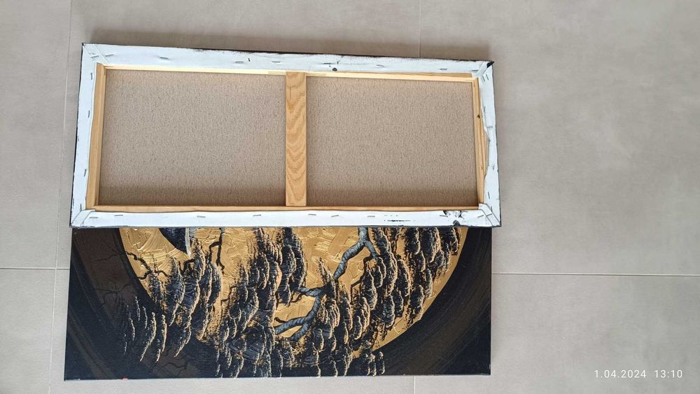 Obraz 4 częściowy malowany na płótnie