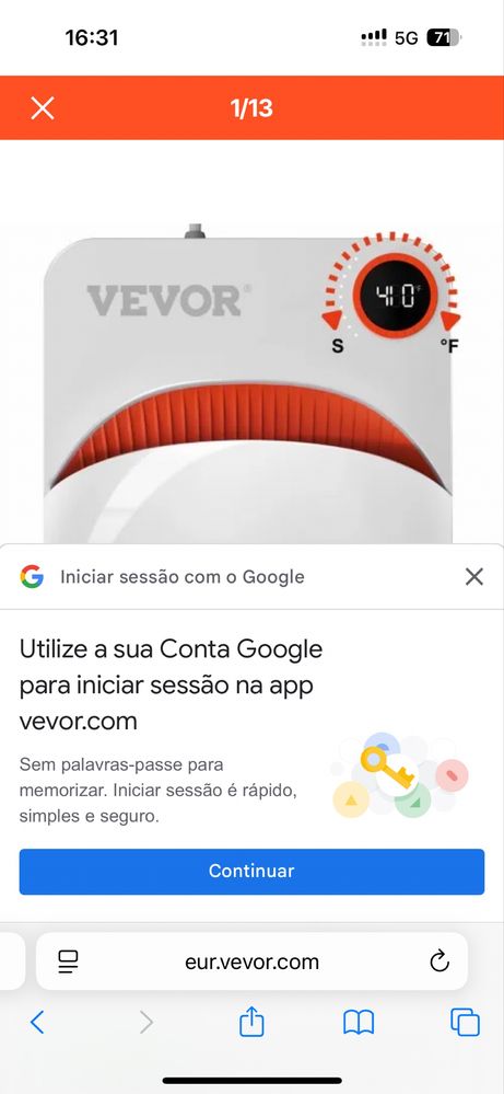 Prensa termica portatil Vevor