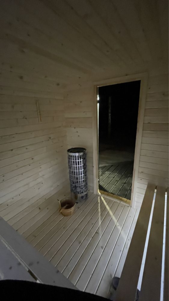 sauna ogrodowa owalna
