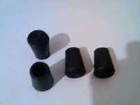 Ponteiras para Bengalas 17mm Borracha Preta