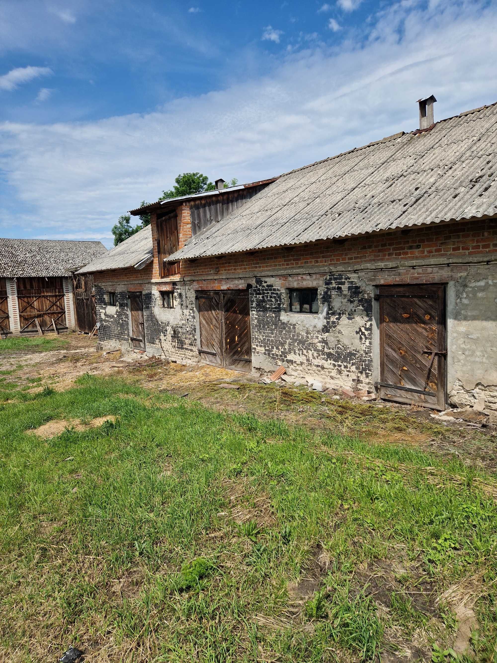 Działka 45 arów z zabudowaniami gospodarczymi