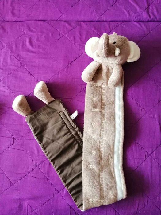 Słoń -maskotka, pluszak do mierzenia  niemowlaka