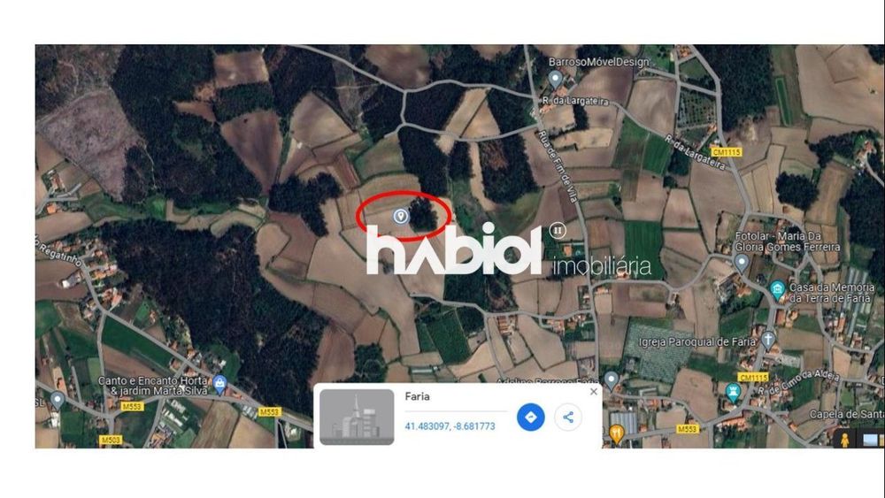 Terreno rural em Faria, Barcelos