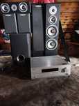 Kino domowe Onkyo TX-SR504E+ kolumny quadral