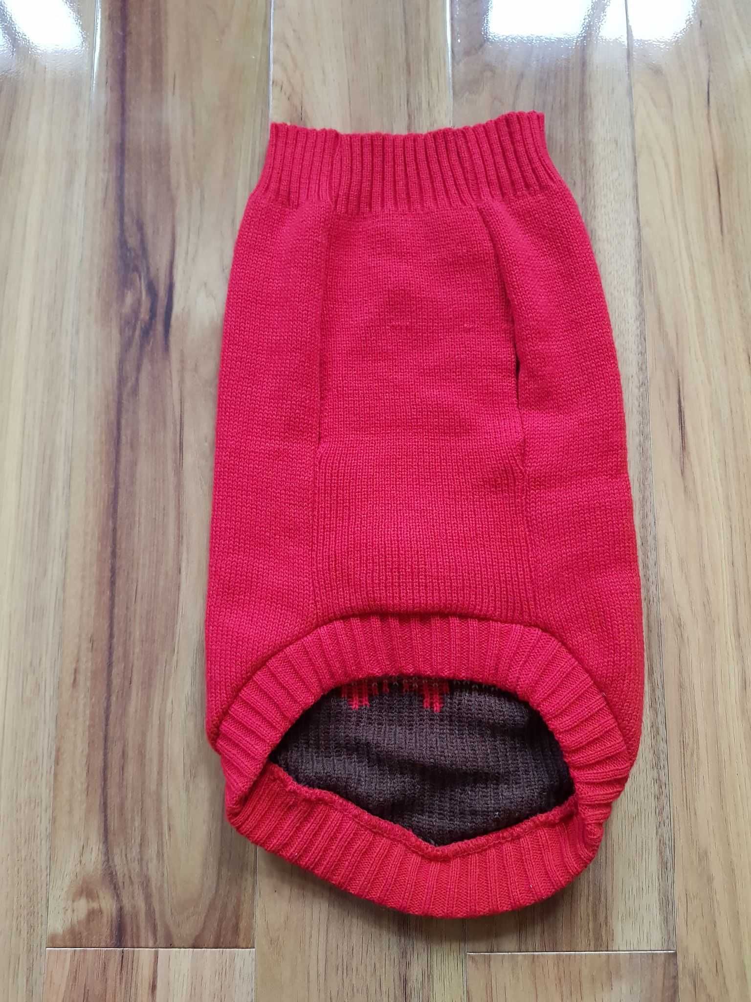 świąteczny sweterek dla pieska czerwononosy renifer Rudolf  My Pets