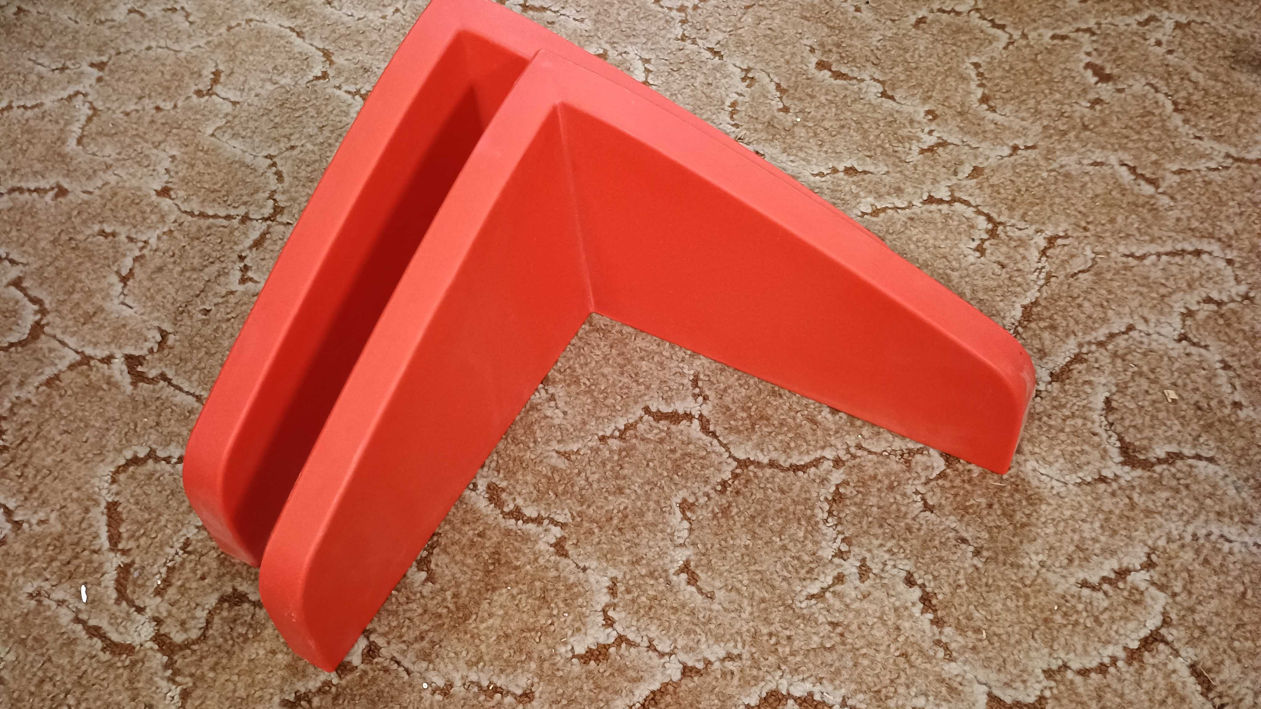 Plastikowa półka ścienna Mamut Ikea czerwona x2