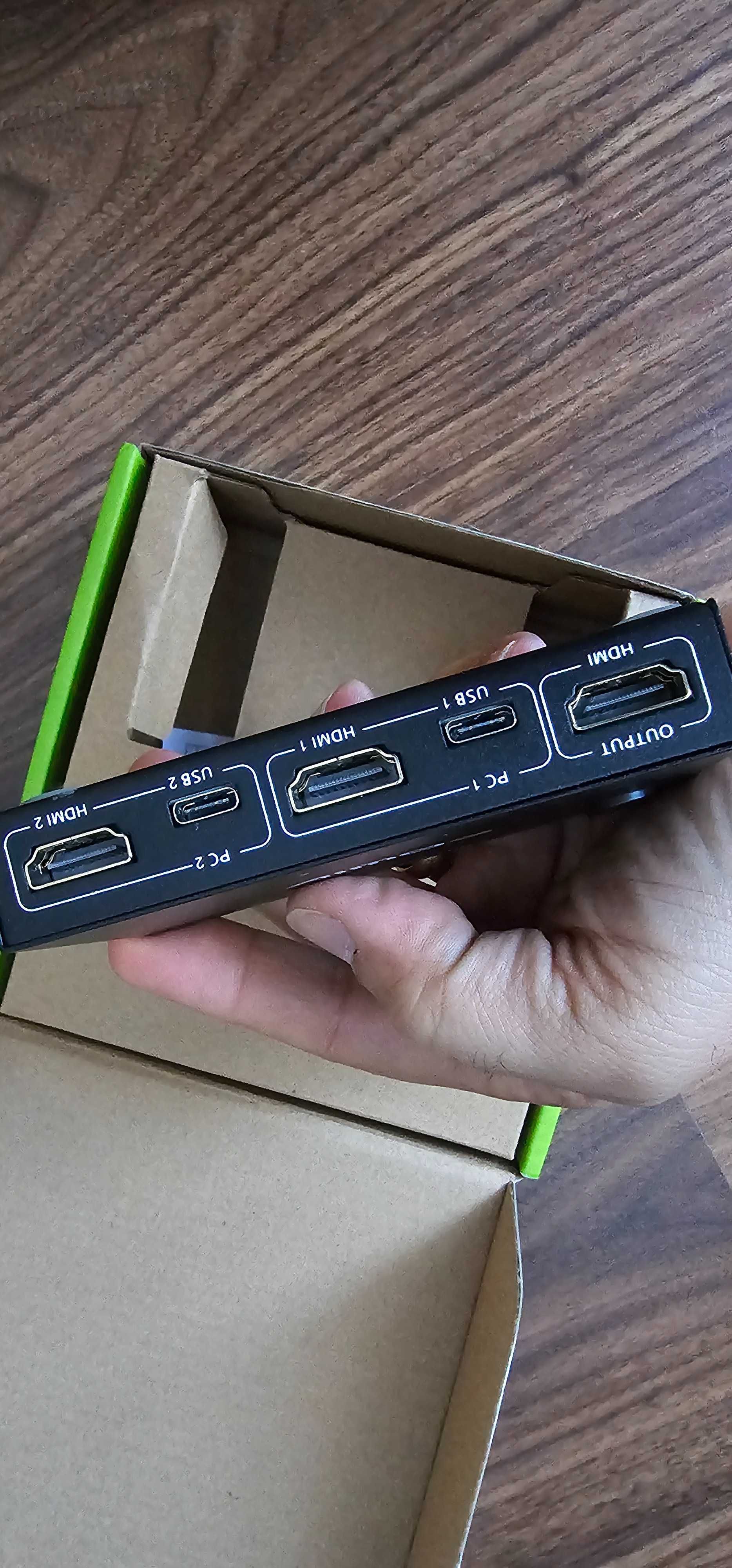 KVM HDMI para controlar dois PC's