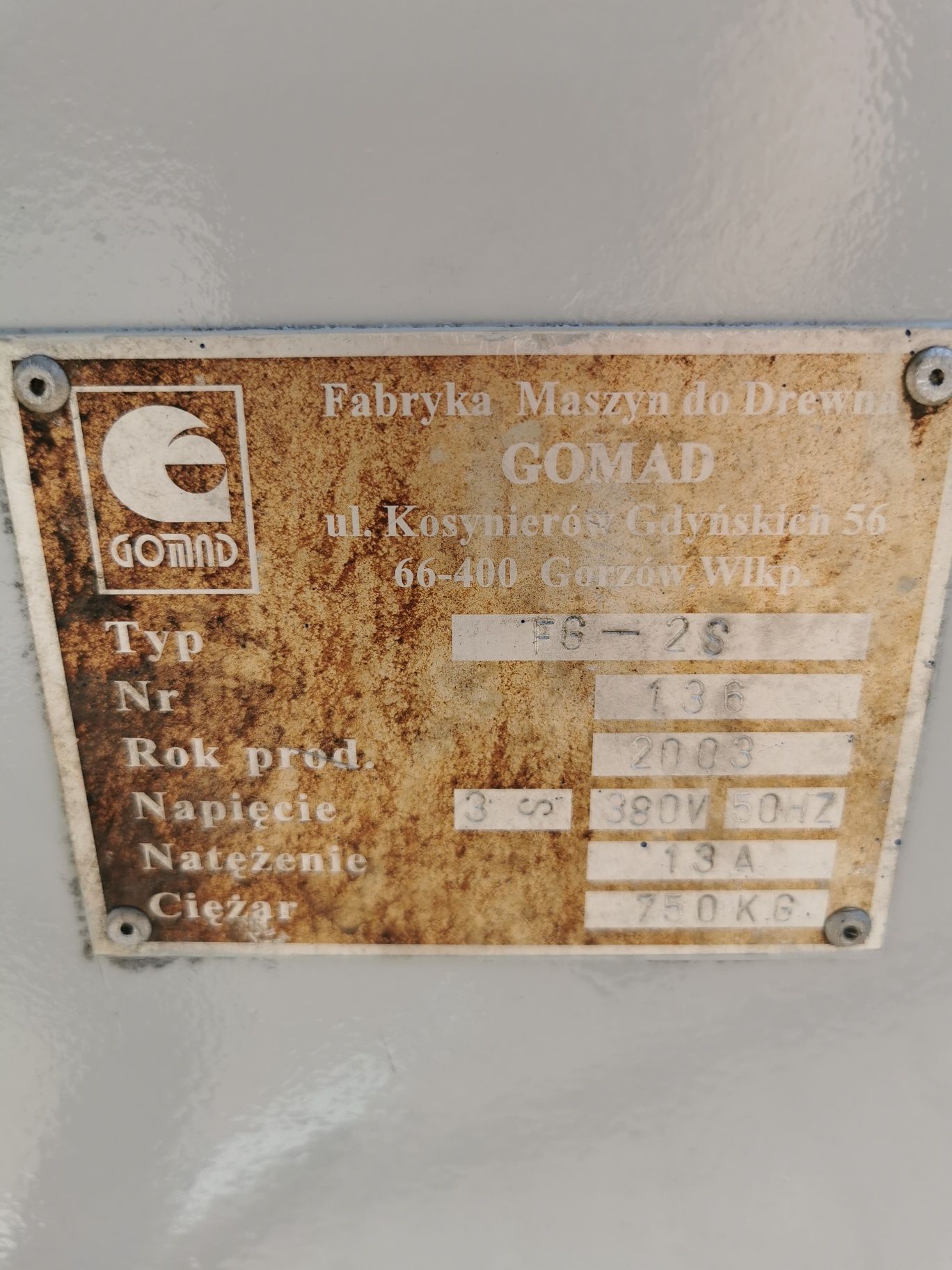 Frezarka górnowrzecionowa FG-2S