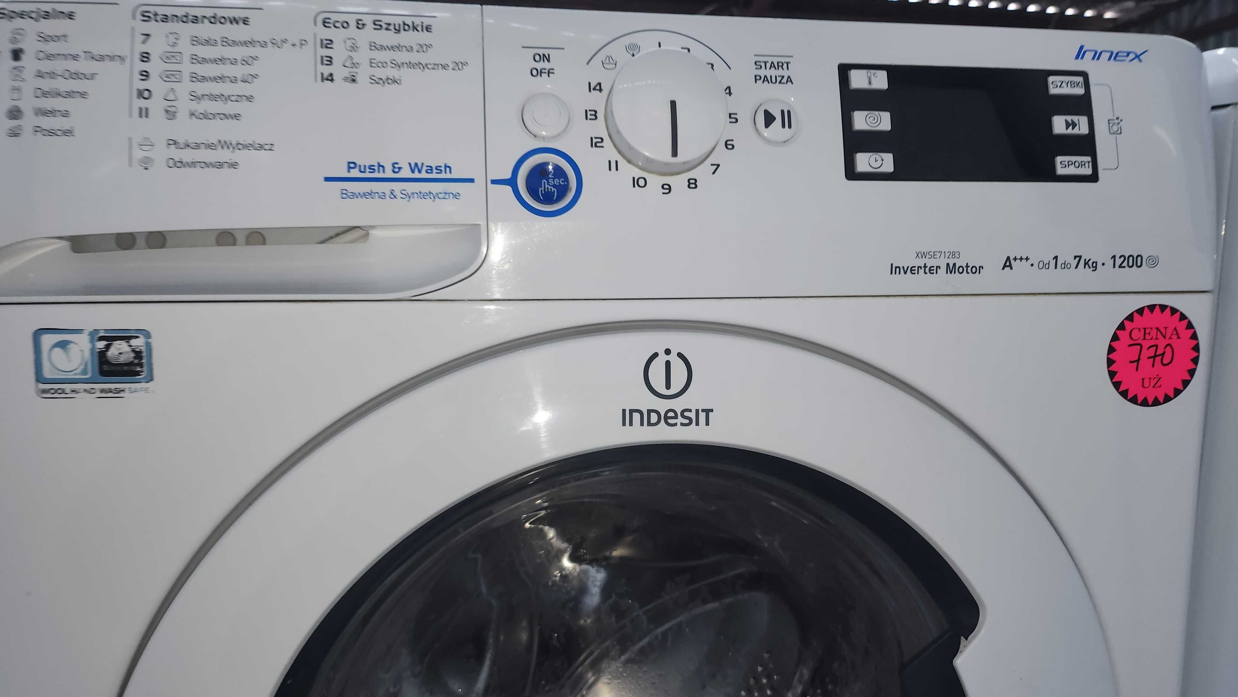 JANKI AGD Pralka Indesit 7kg 1200obr