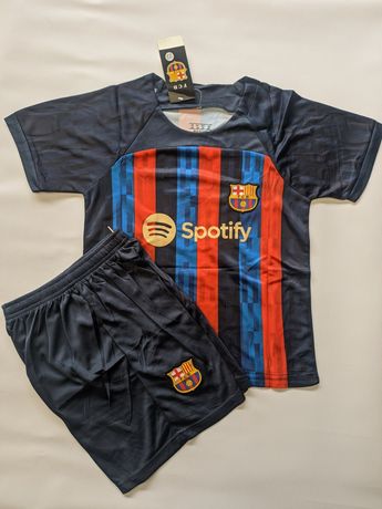 Детская домашняя футбольная форма Барселона Левандовски