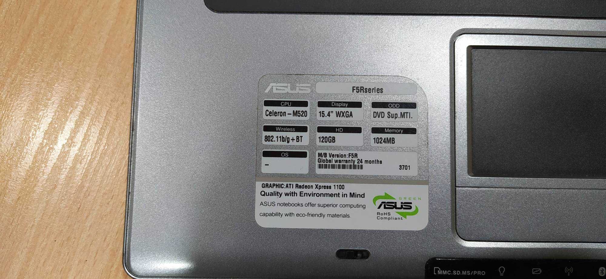 Laptop Asus F5R-Ap040