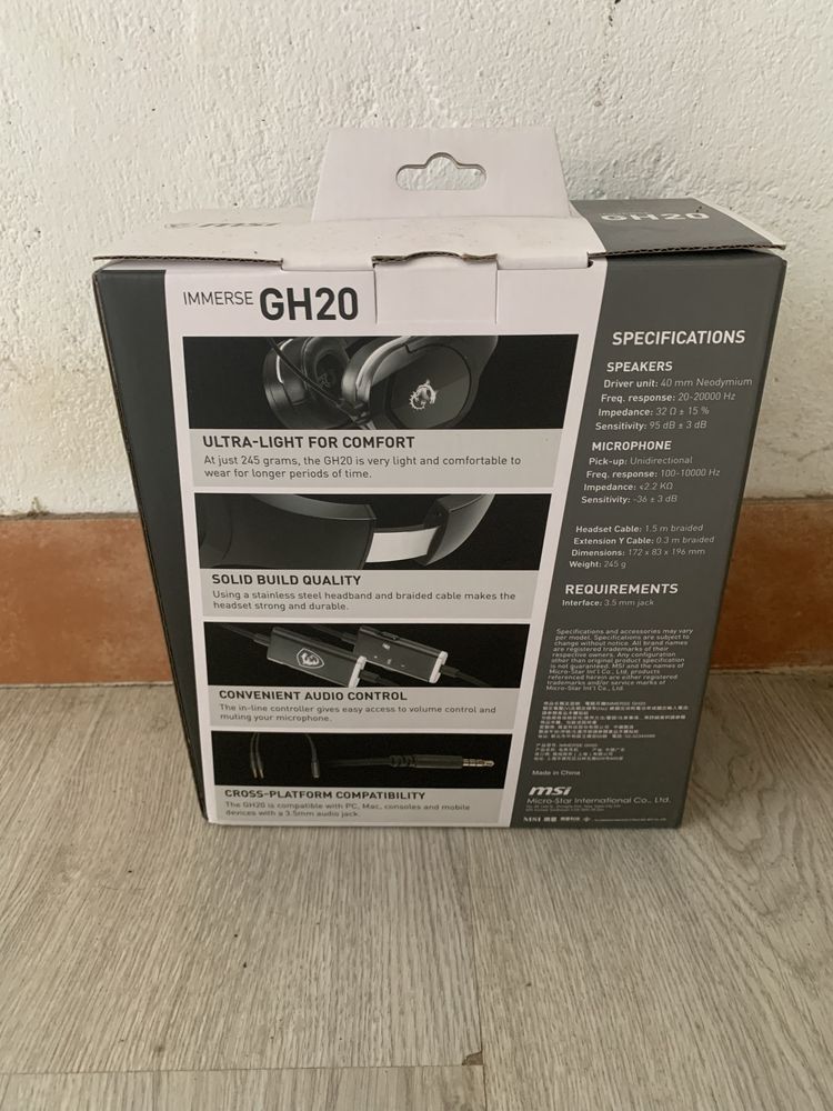 Vendo Headset MSI GH20