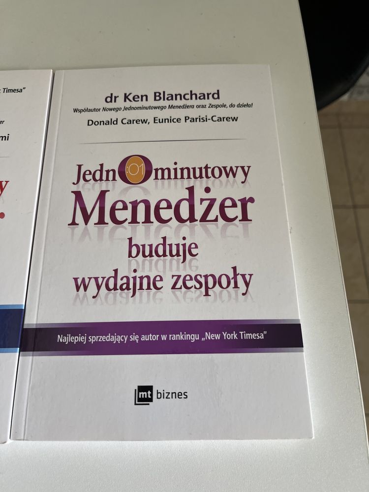 Zestaw 3 ksiazek. Jednominutowy Menedżer.