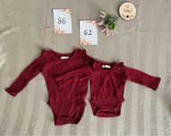 Wyprzedaż bordowe prążkowane body sinsay 62 i 86