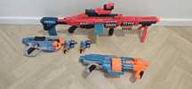 Duzy zestaw Nerf snajperka x shot zestaw