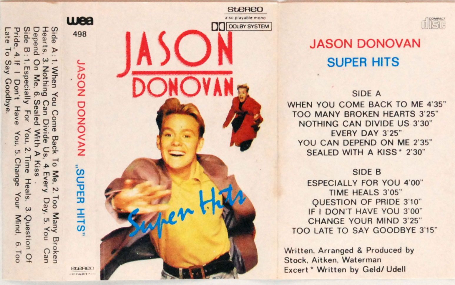 Jason Donovan - Super Hits (kaseta) BDB