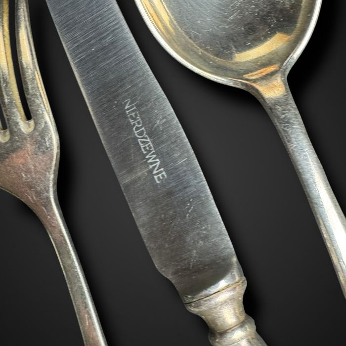 Sztućce platerowane WSW plater wzór poznański art deco b5/07198