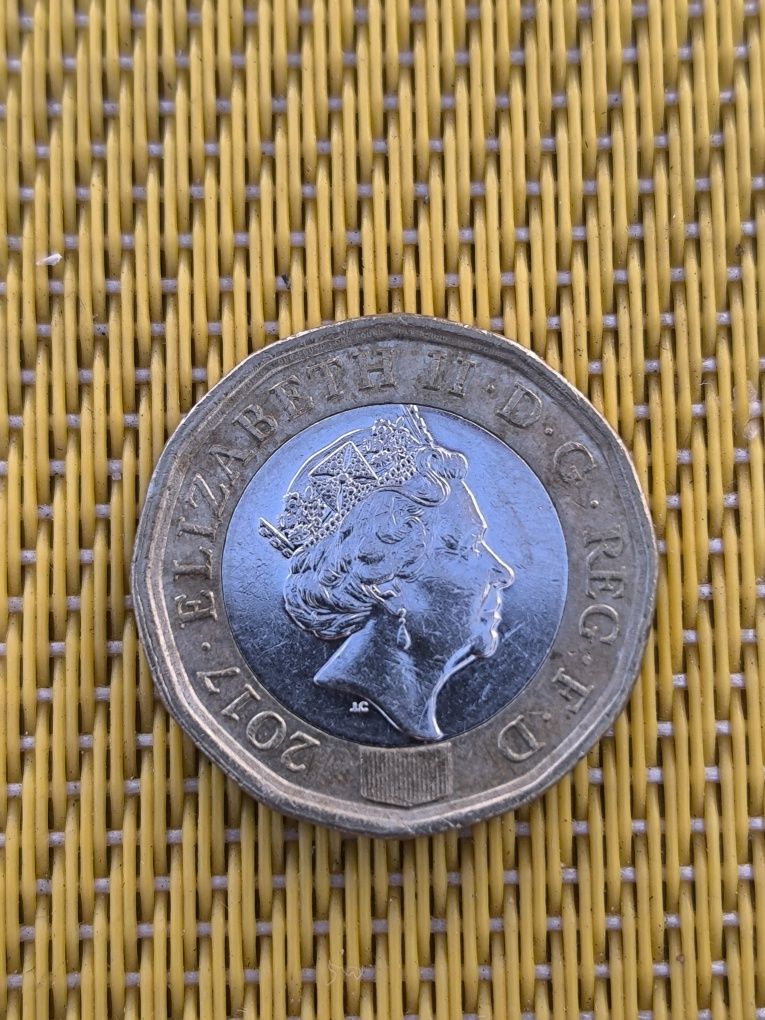 Moeda rara one pound de 2017