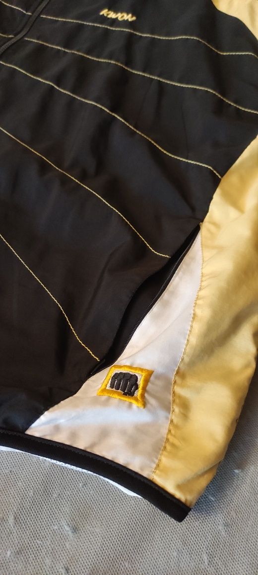 Dres dresik bluza ZIP rozpinana zamek złota kurtka oversize vintage