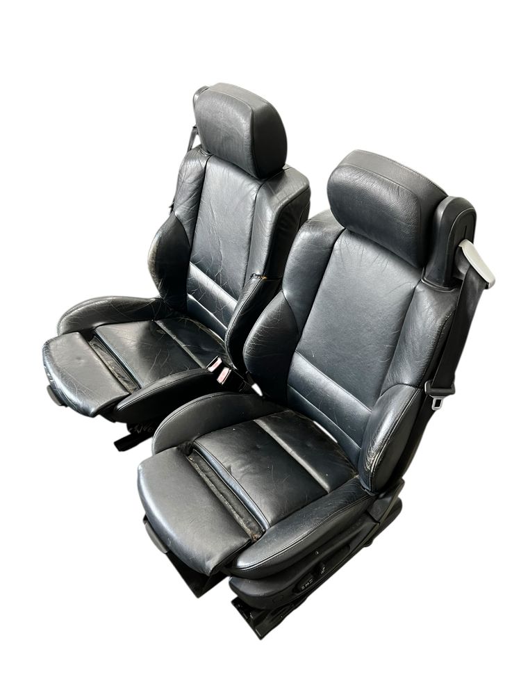 Wnetrze fotele sportsitze bmw e46 czarna skora kabriolet cabrio