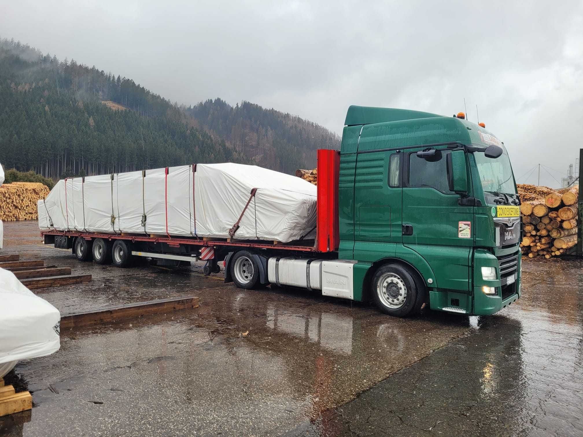 USŁUGI TRANSPORTOWE, transport maszyn Kraj + UE