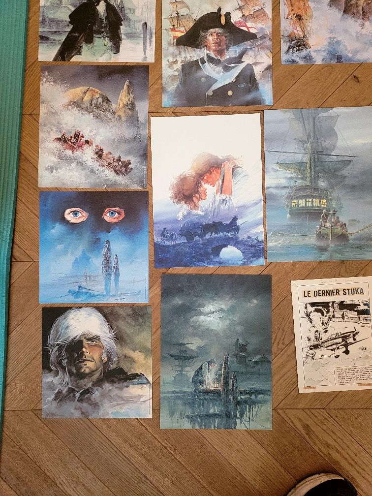 Grafiki komiksowe od zbior. wydań Bruce .J.Hawker oraz Kryształowa Szp
