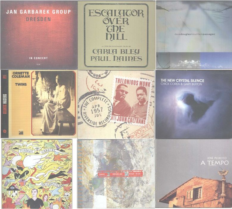 Jazz Enja ECM Corea  Clarke Jarrett Garbarek Surman Gismonti Braxton