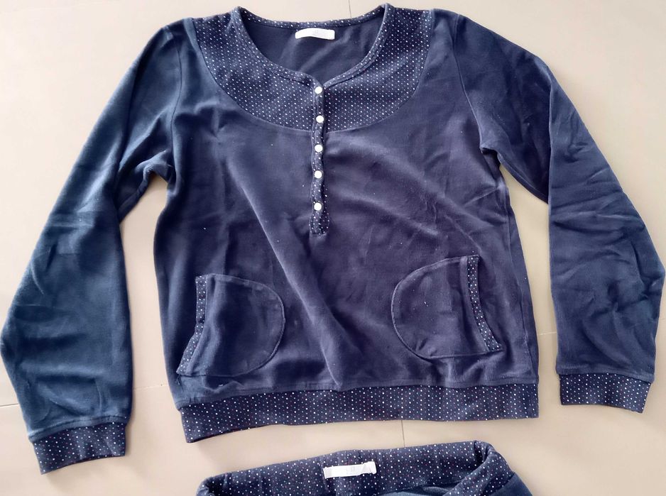 Pijama senhora, azul, pouco uso, por 5€