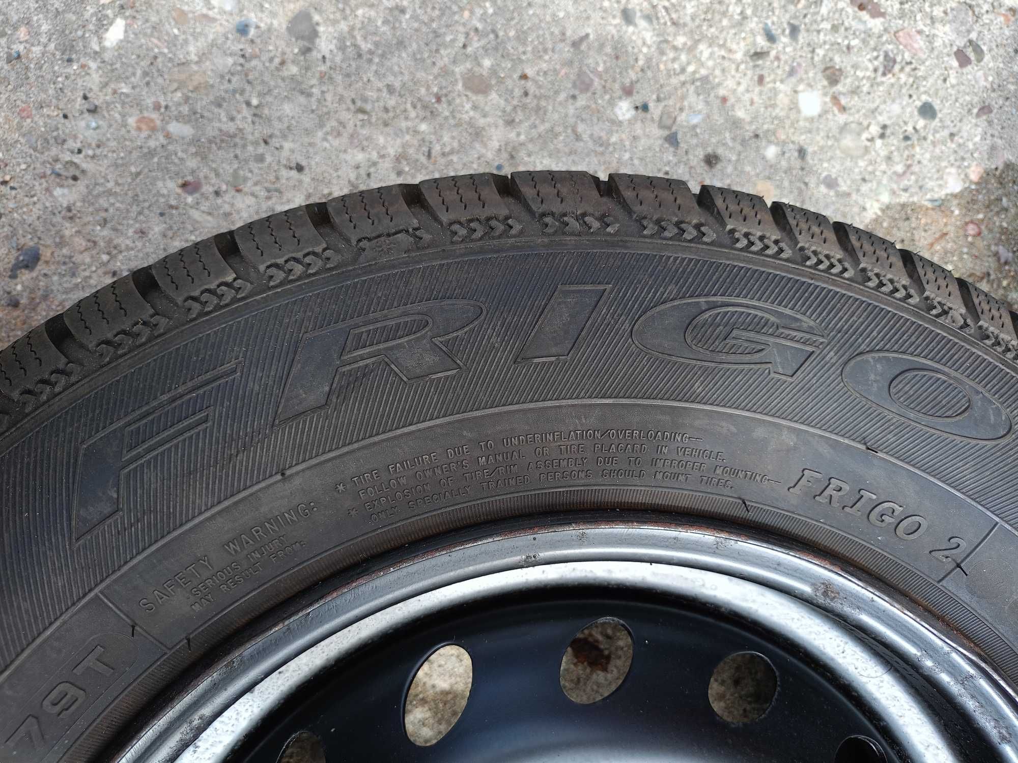 Felgi Fiat Panda 4x98 opony zimowe Frigo Dębica 155/80/13 23r JAK NOWE
