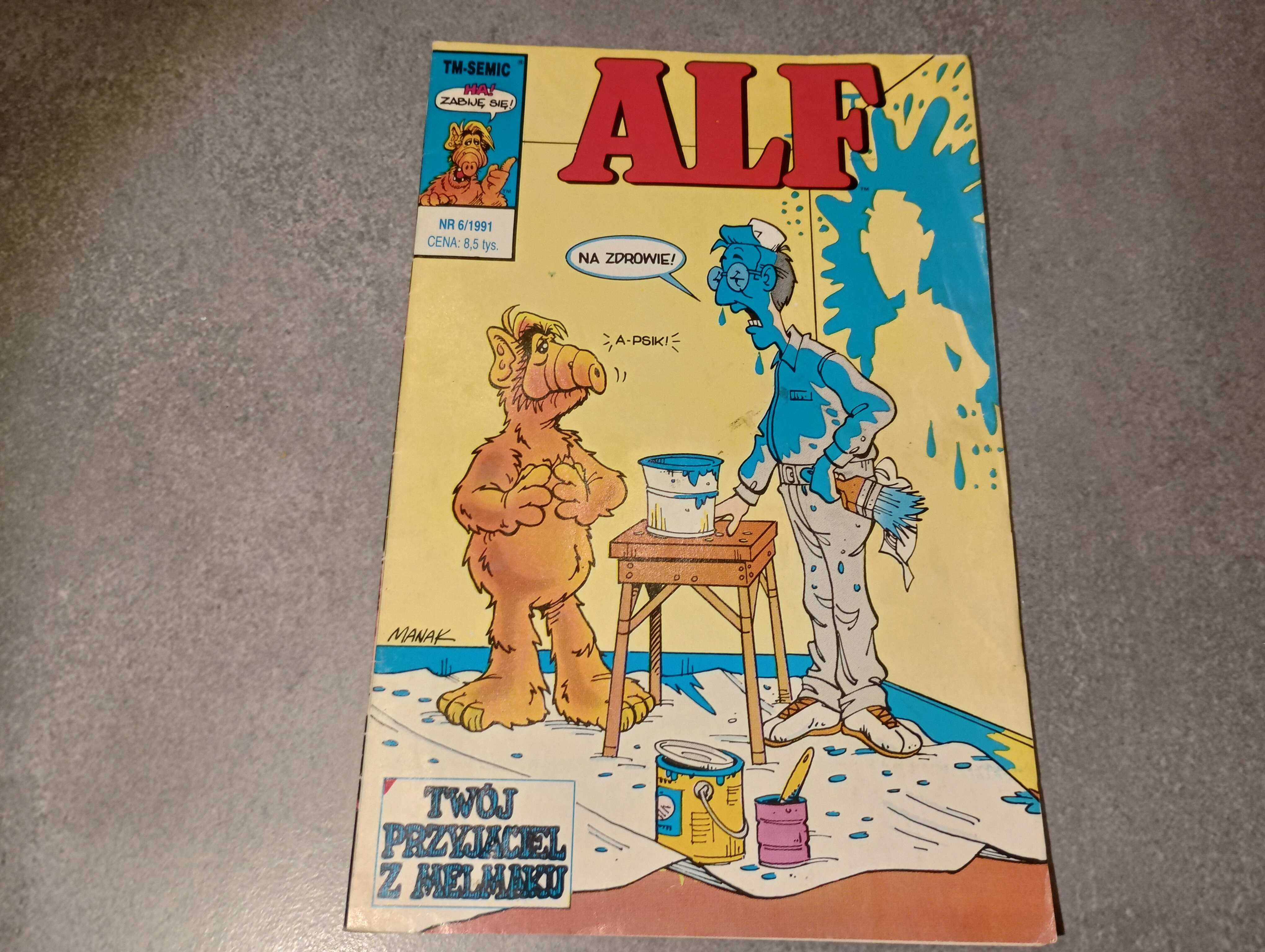 KOMIKS ALF nr 6/ 1991 rok wydawnictwo Tm-Semic Komiks PRL UNIKAT