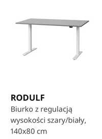 Biurko Ikea Rodulf z elektryczną regulacją wysokości