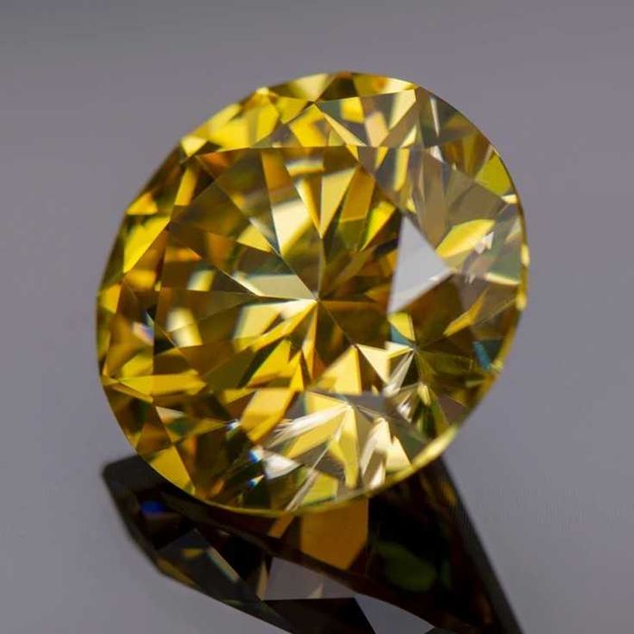 Diament Złoty-Champagne9mm3CT! VVS1-D Gratisy:) Świąteczne Promocje :)