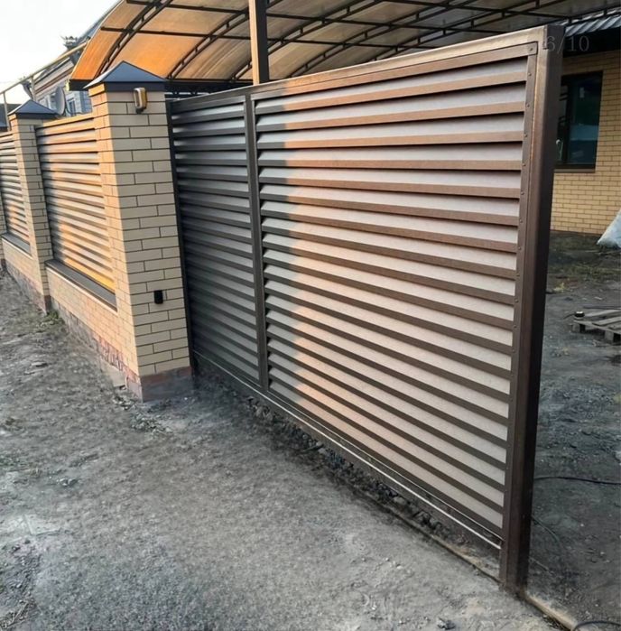 Паркан Жалюзі!Паркан жалюзі класик! Ворота/Паркани Луцьк! Забор жалюзі