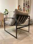 Fotel wypoczynkowy taras balkon salon design minimalistyczny