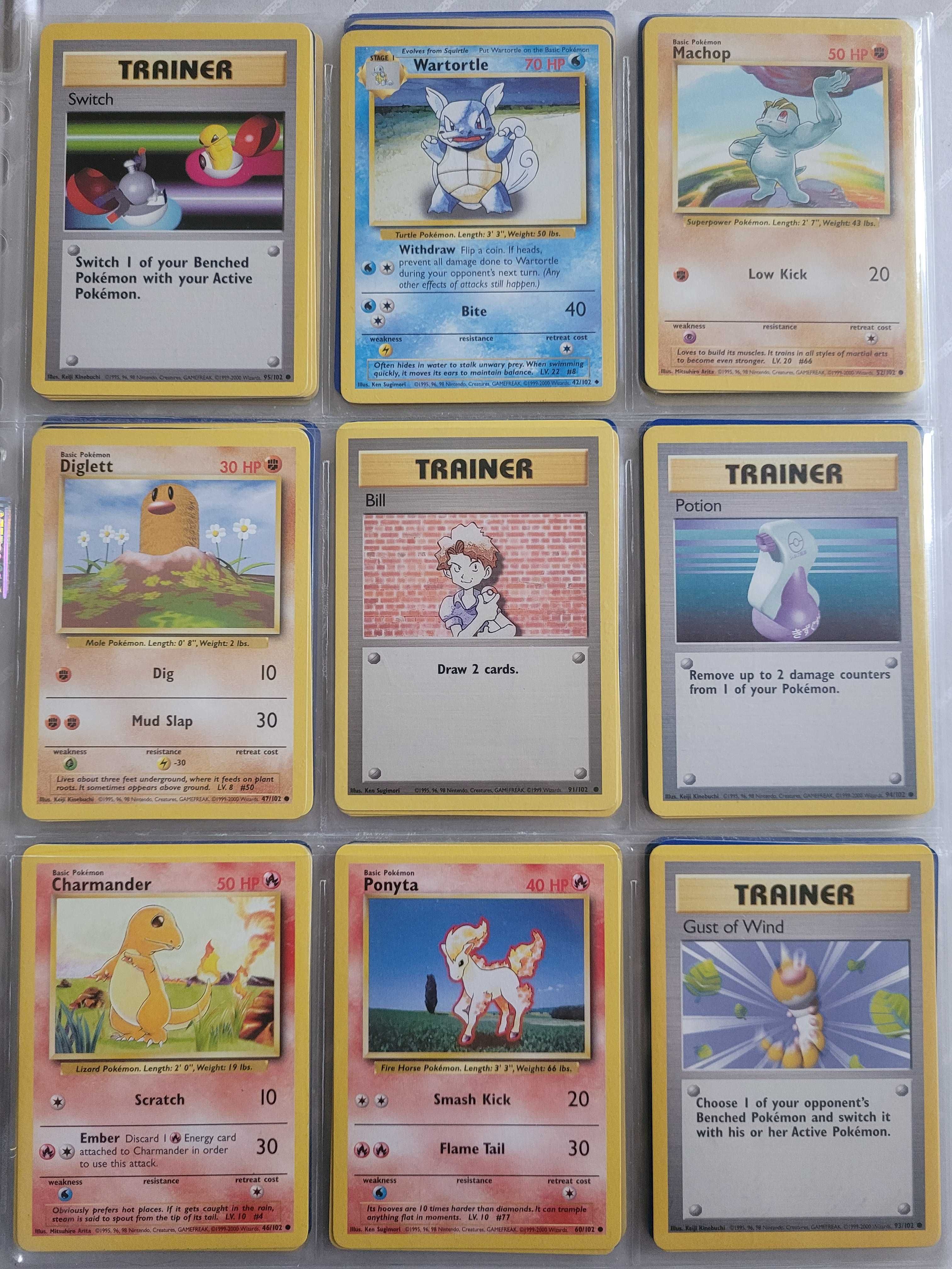 Zestaw kart Pokemon TCG - BS/B2/TR/FO - UC/C