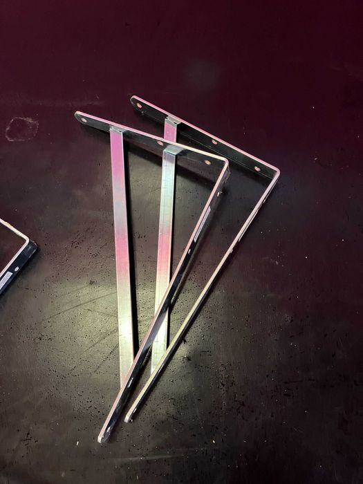 Conj. Mão Francesa Esquadria GRANDES aço 50x33cm -LEROY MERLIN-7 pares