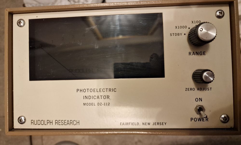 Rudolph Research photoelectric indicator model dz 112