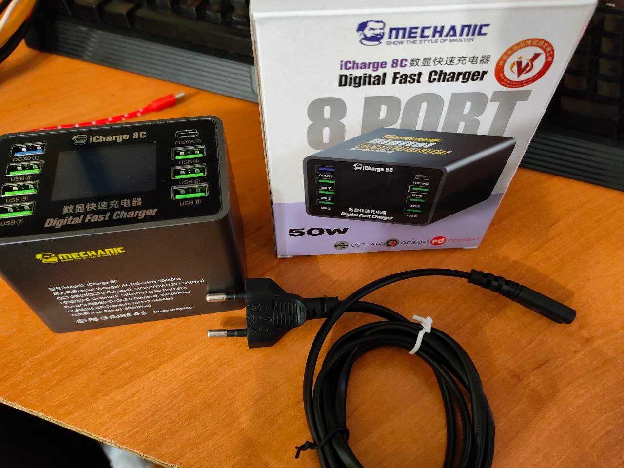 Зарядное устройство MECHANIC iCharge 8C (на 8 портов)