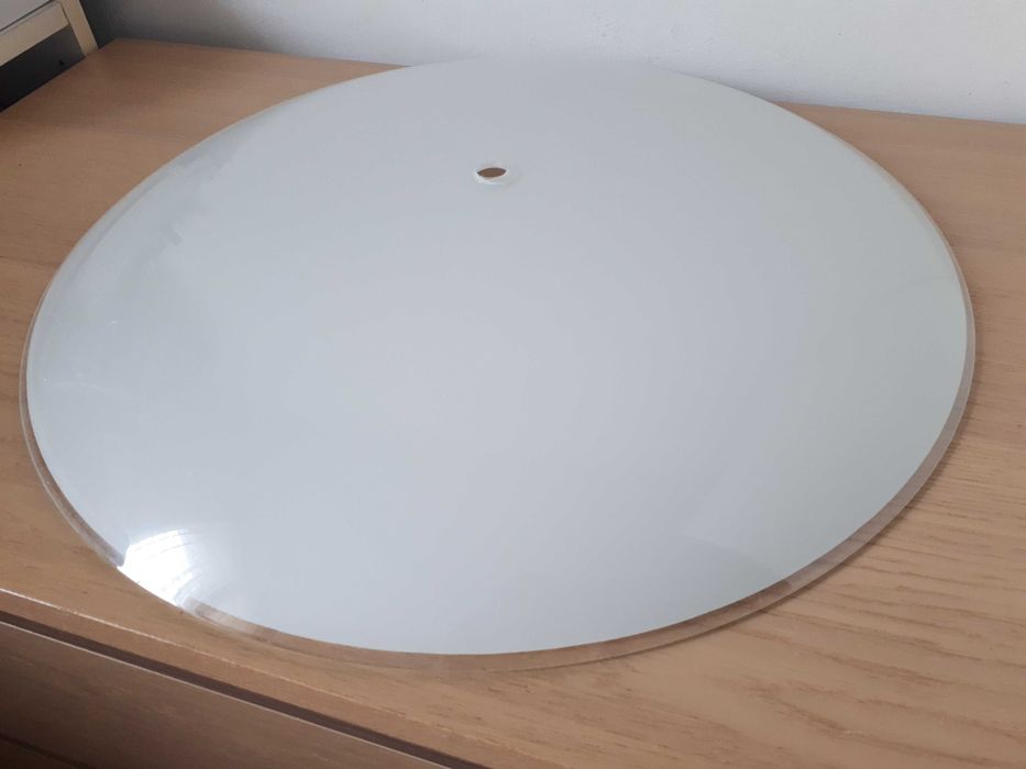 duży szklany klosz do plafonu 50 cm