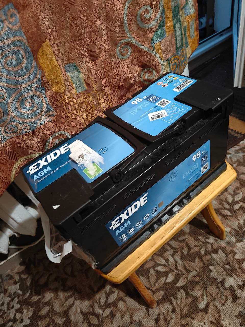 Автомобільний акумулятор Exide AGM 6СТ-95 95 А·год (-/+) Euro 850 А
