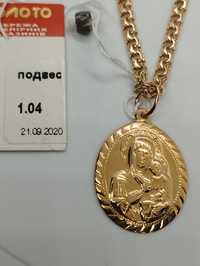 Золотая ладанка новая 1.04 грамма