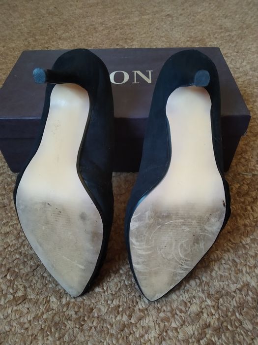 Туфлі жіночі чорні замш, 36 р.