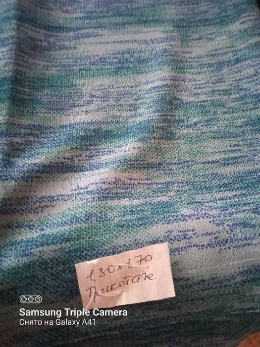 Отрезы тканей трикотаж велюр и другие ткани новые