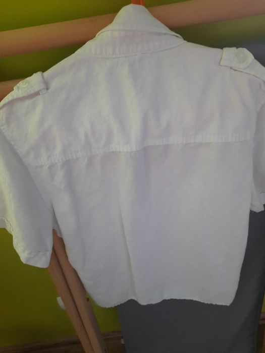 Stroj galowy koszula spodnie garnitur 140 H&M